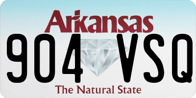 AR license plate 904VSQ