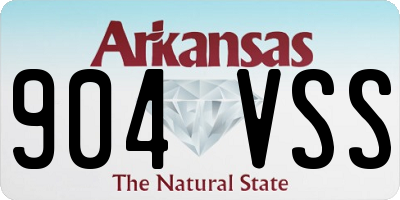 AR license plate 904VSS