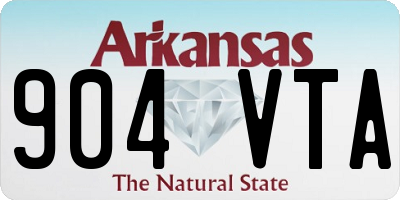 AR license plate 904VTA