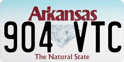 AR license plate 904VTC