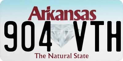 AR license plate 904VTH