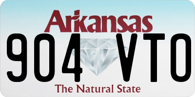 AR license plate 904VTO