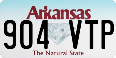 AR license plate 904VTP