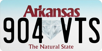 AR license plate 904VTS