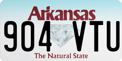 AR license plate 904VTU
