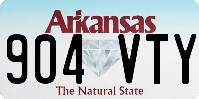 AR license plate 904VTY