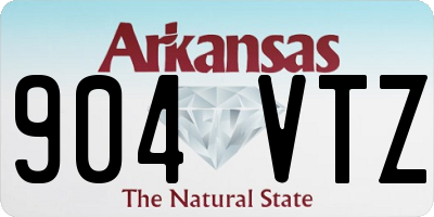 AR license plate 904VTZ