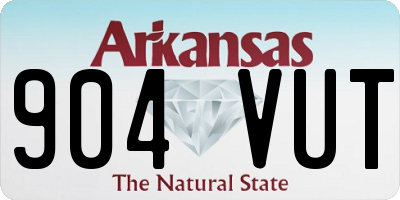 AR license plate 904VUT