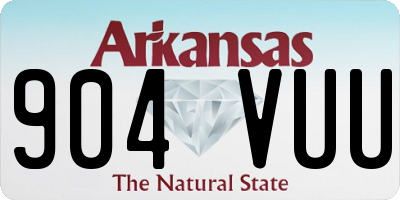 AR license plate 904VUU