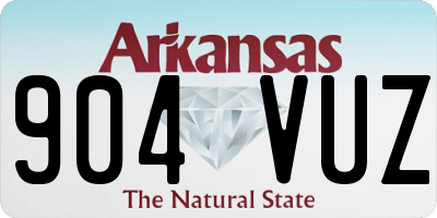 AR license plate 904VUZ