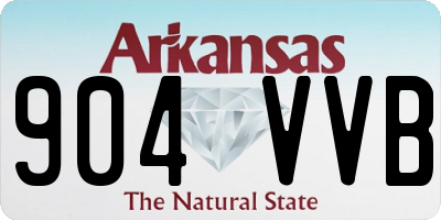 AR license plate 904VVB