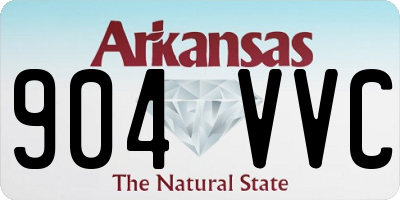 AR license plate 904VVC