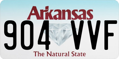 AR license plate 904VVF