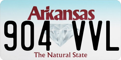 AR license plate 904VVL