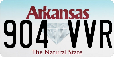 AR license plate 904VVR