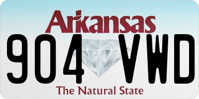 AR license plate 904VWD