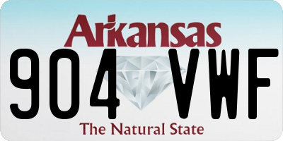 AR license plate 904VWF