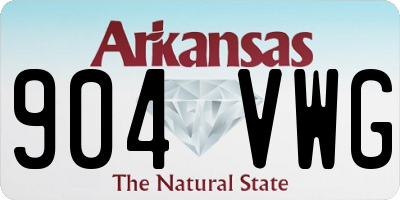 AR license plate 904VWG