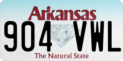 AR license plate 904VWL