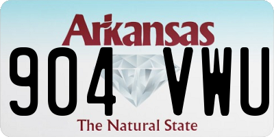 AR license plate 904VWU