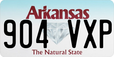 AR license plate 904VXP