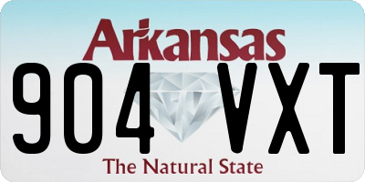 AR license plate 904VXT