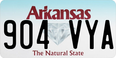 AR license plate 904VYA