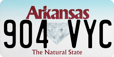 AR license plate 904VYC