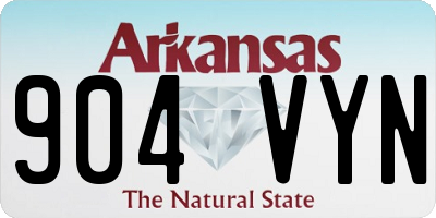 AR license plate 904VYN