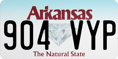 AR license plate 904VYP