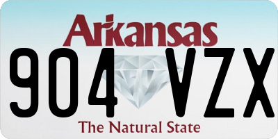 AR license plate 904VZX