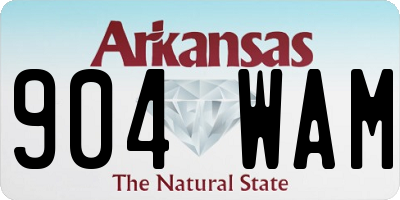 AR license plate 904WAM