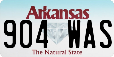 AR license plate 904WAS