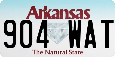 AR license plate 904WAT