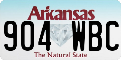 AR license plate 904WBC