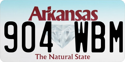 AR license plate 904WBM
