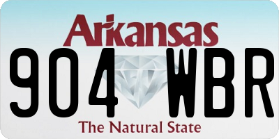 AR license plate 904WBR