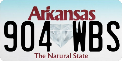 AR license plate 904WBS