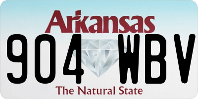 AR license plate 904WBV