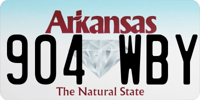 AR license plate 904WBY