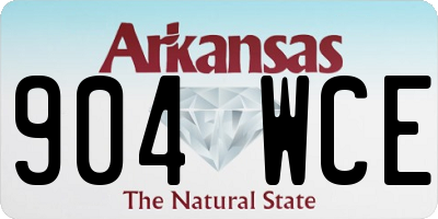 AR license plate 904WCE