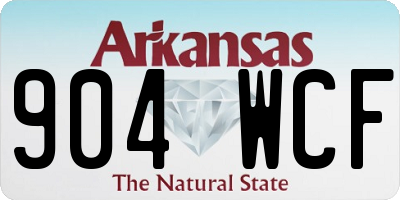 AR license plate 904WCF