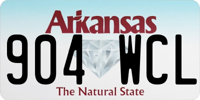 AR license plate 904WCL
