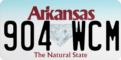 AR license plate 904WCM