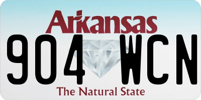 AR license plate 904WCN