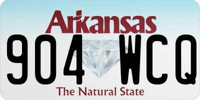 AR license plate 904WCQ