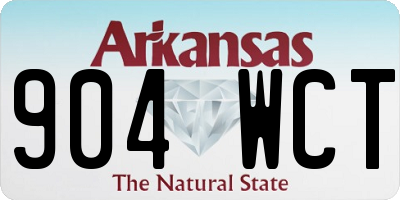 AR license plate 904WCT