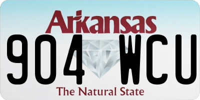 AR license plate 904WCU