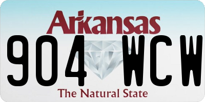 AR license plate 904WCW