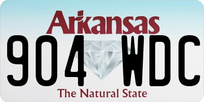 AR license plate 904WDC